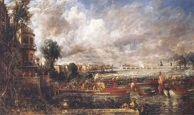 The Opening of Waterloo Bridge John Constable